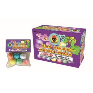 Assorted Color Smoke Balls- Clay